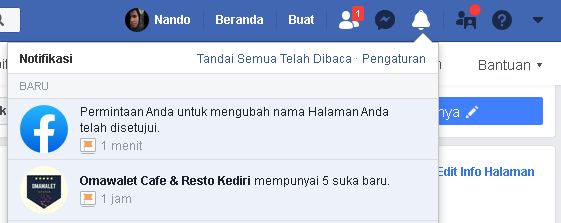 cara ganti nama fanspage facebook