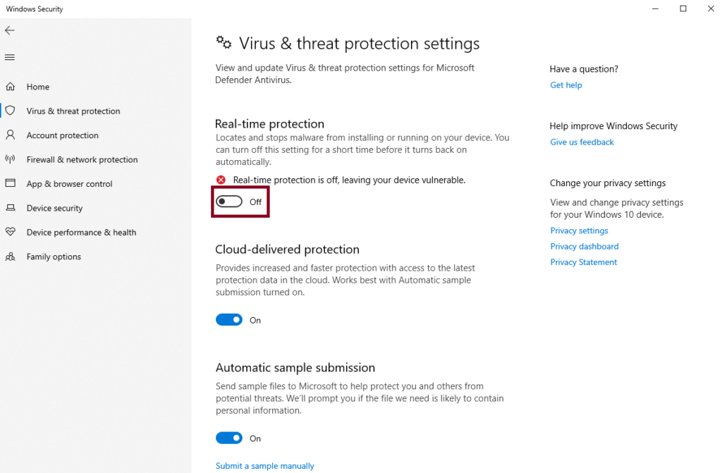 Cara mematikan Windows Defender secara sementara