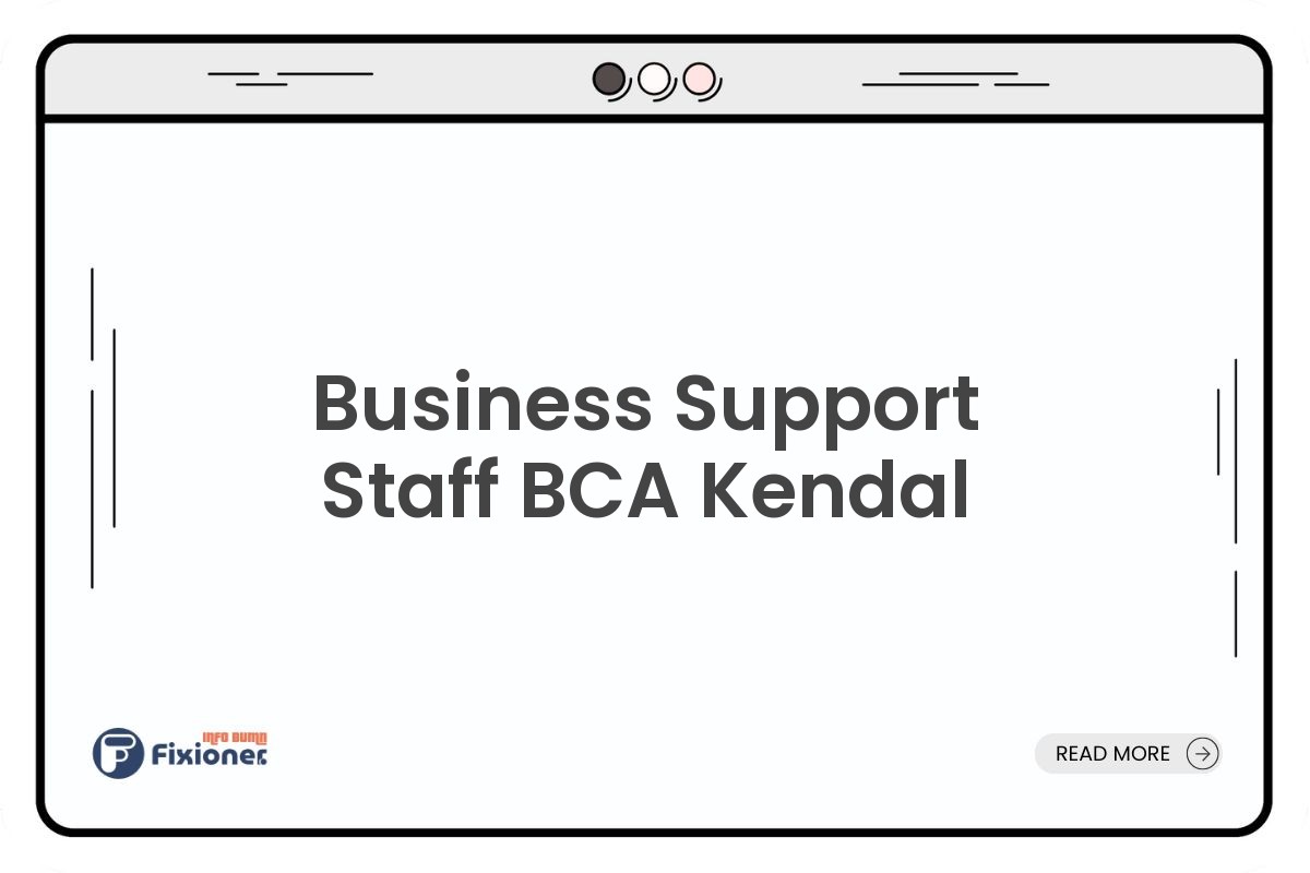 Business Support Staff BCA Kendal