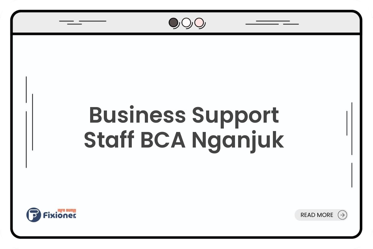 Business Support Staff BCA Nganjuk