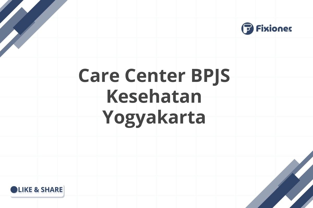 Care Center BPJS Kesehatan Yogyakarta
