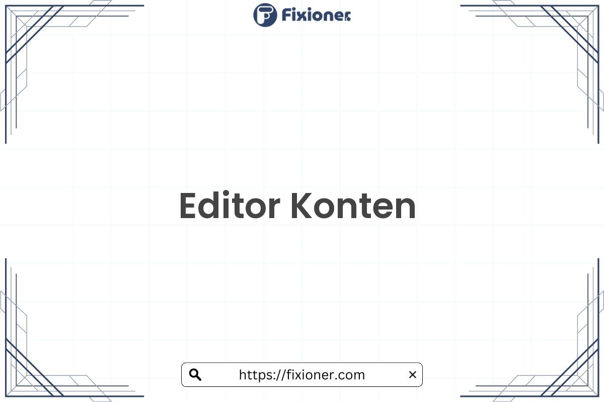 Editor Konten
