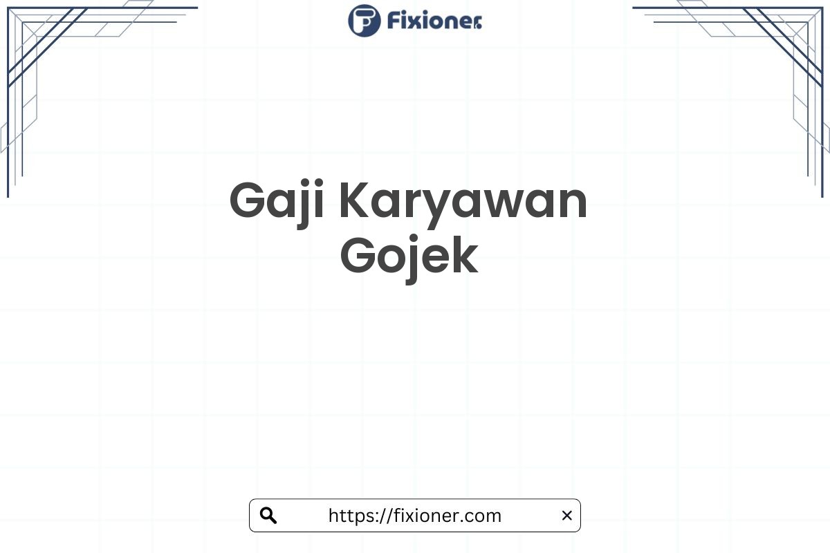Gaji Karyawan Gojek