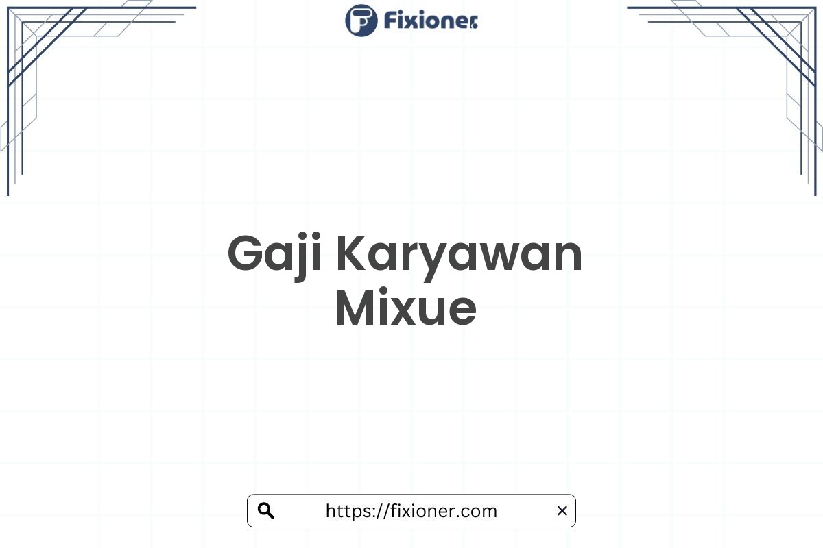 Gaji Karyawan Mixue