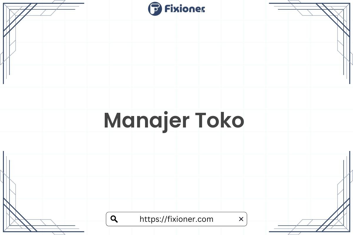 Manajer Toko
