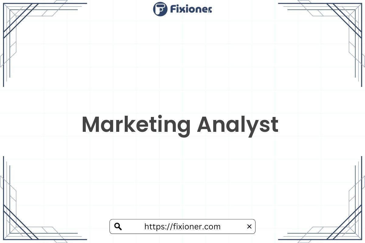 Marketing Analyst