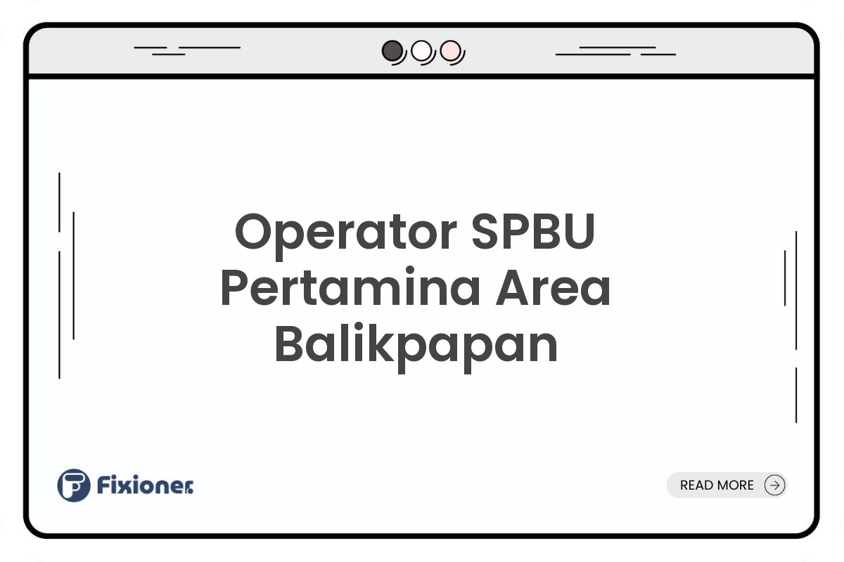 Operator SPBU Pertamina Area Balikpapan