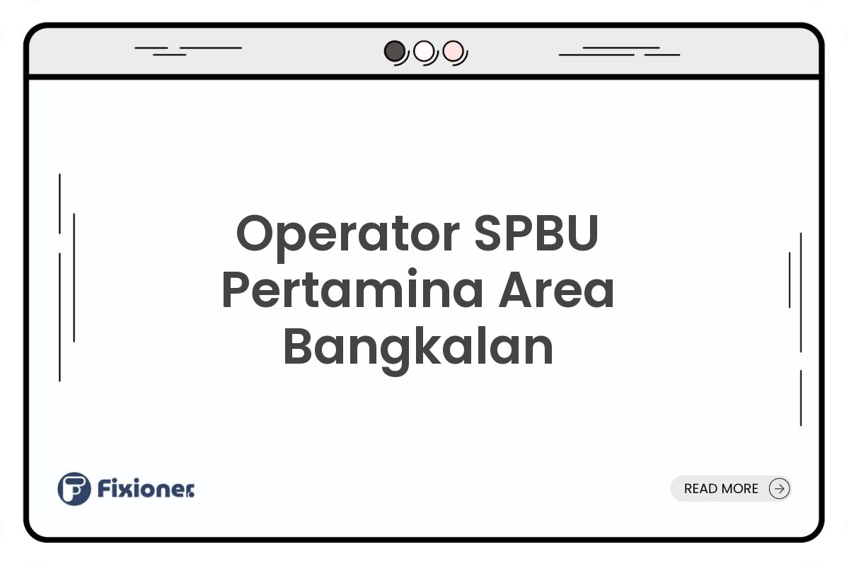 Operator SPBU Pertamina Area Bangkalan