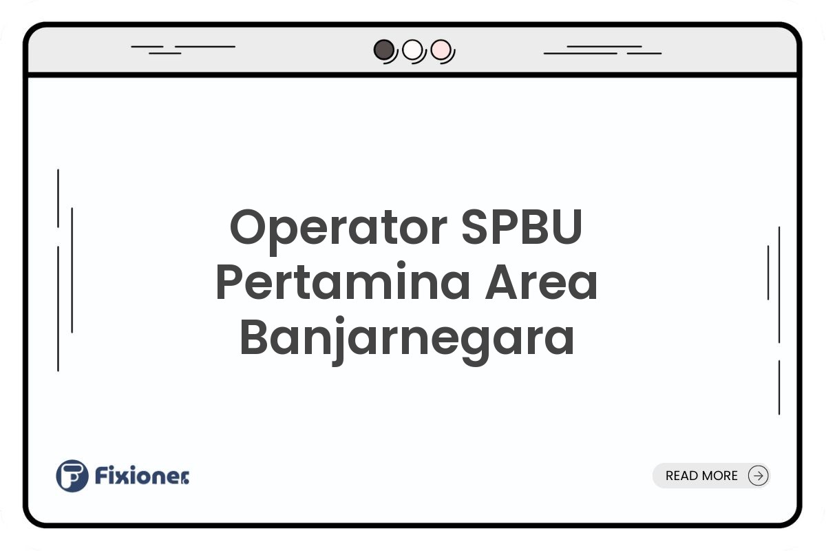 Operator SPBU Pertamina Area Banjarnegara