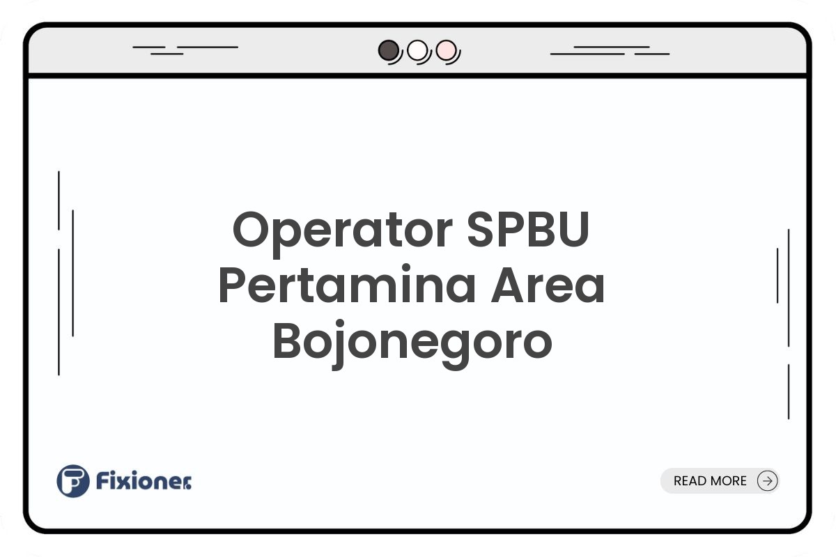 Operator SPBU Pertamina Area Bojonegoro