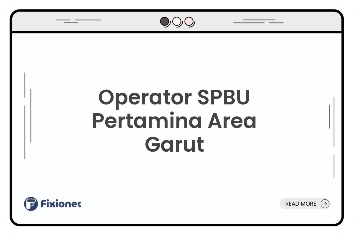 Operator SPBU Pertamina Area Garut