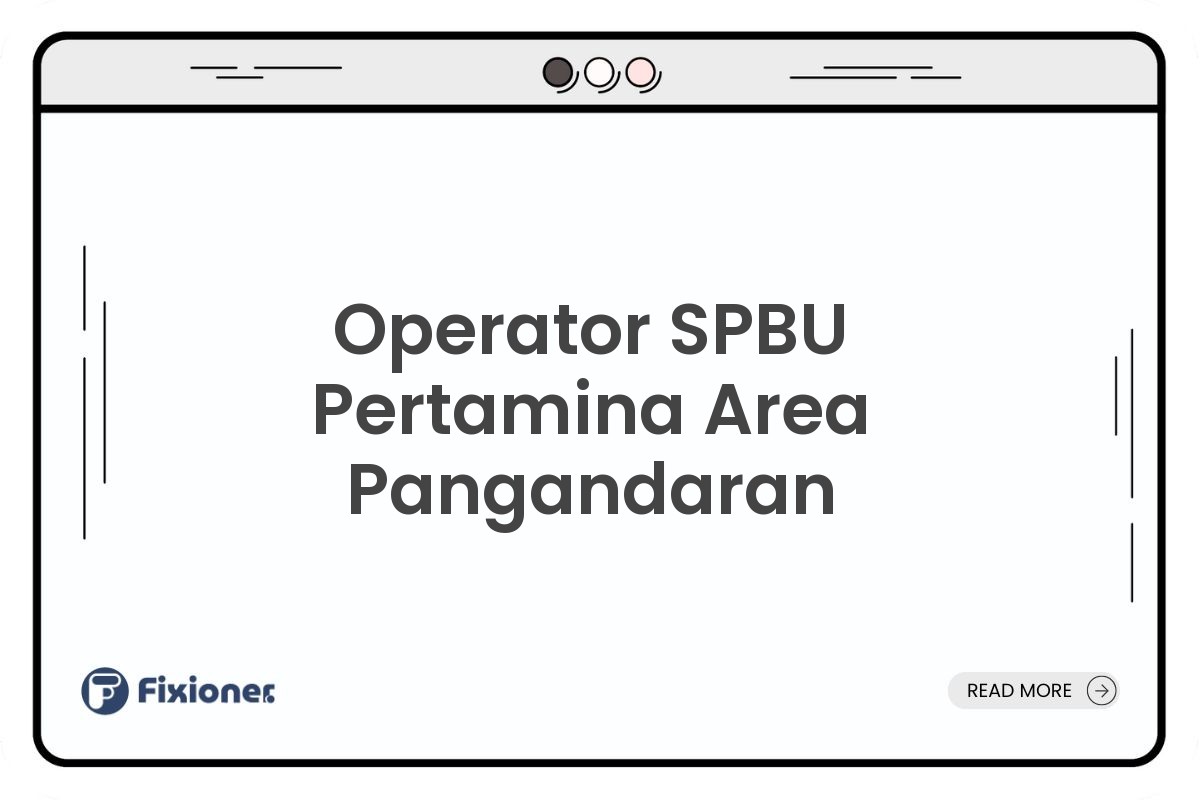 Operator SPBU Pertamina Area Pangandaran