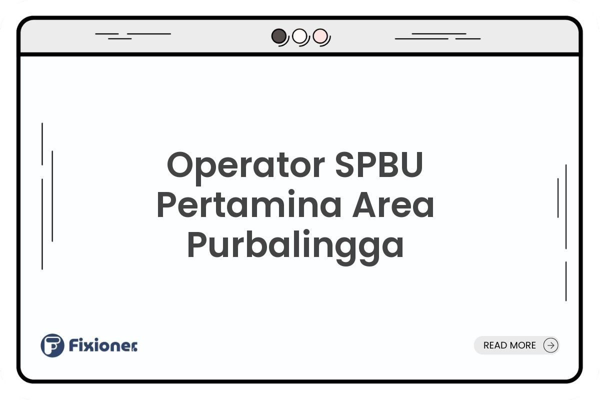 Operator SPBU Pertamina Area Purbalingga