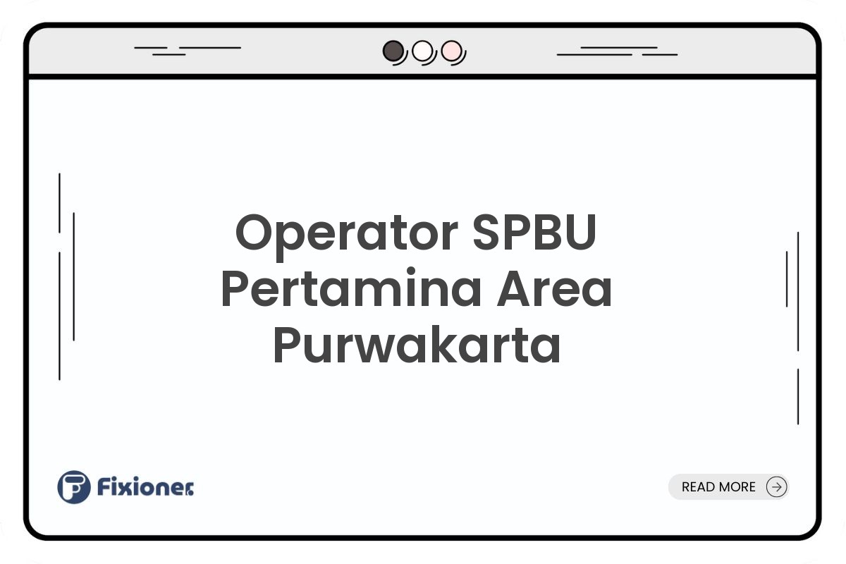 Operator SPBU Pertamina Area Purwakarta