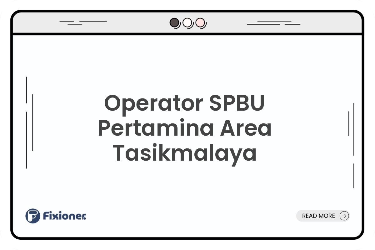 Operator SPBU Pertamina Area Tasikmalaya