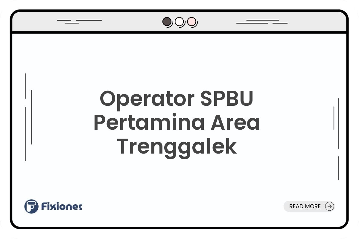 Operator SPBU Pertamina Area Trenggalek