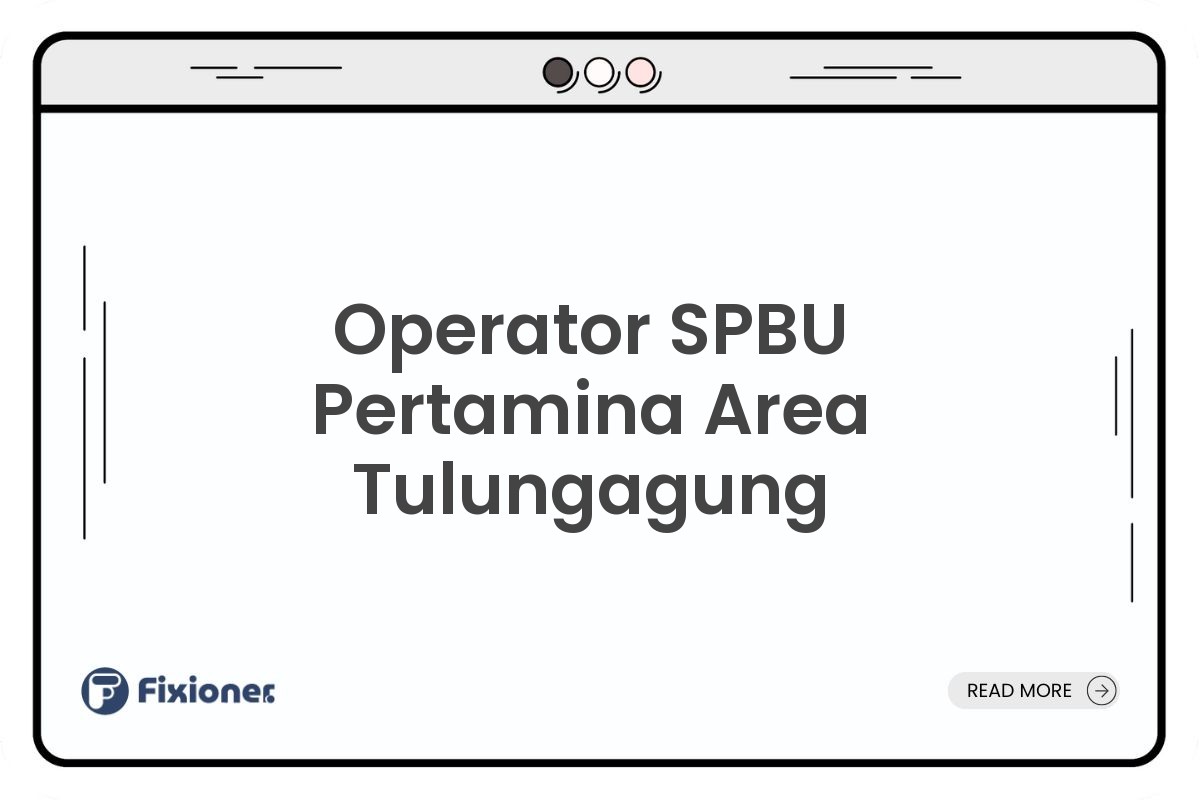 Operator SPBU Pertamina Area Tulungagung