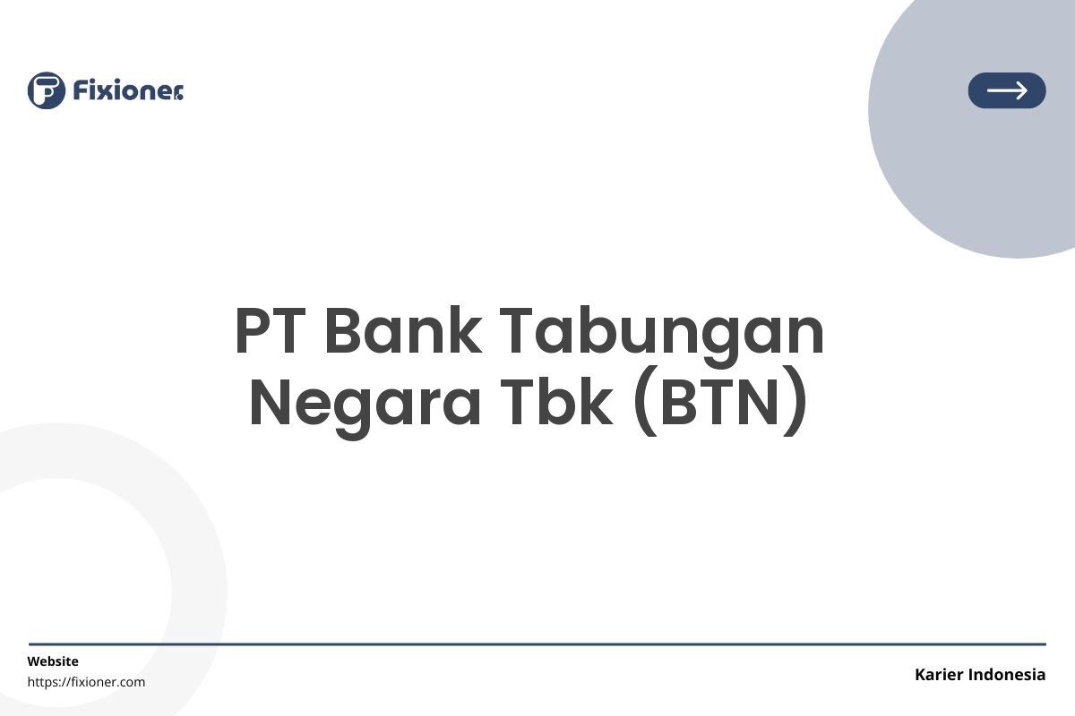 PT Bank Tabungan Negara Tbk (BTN)