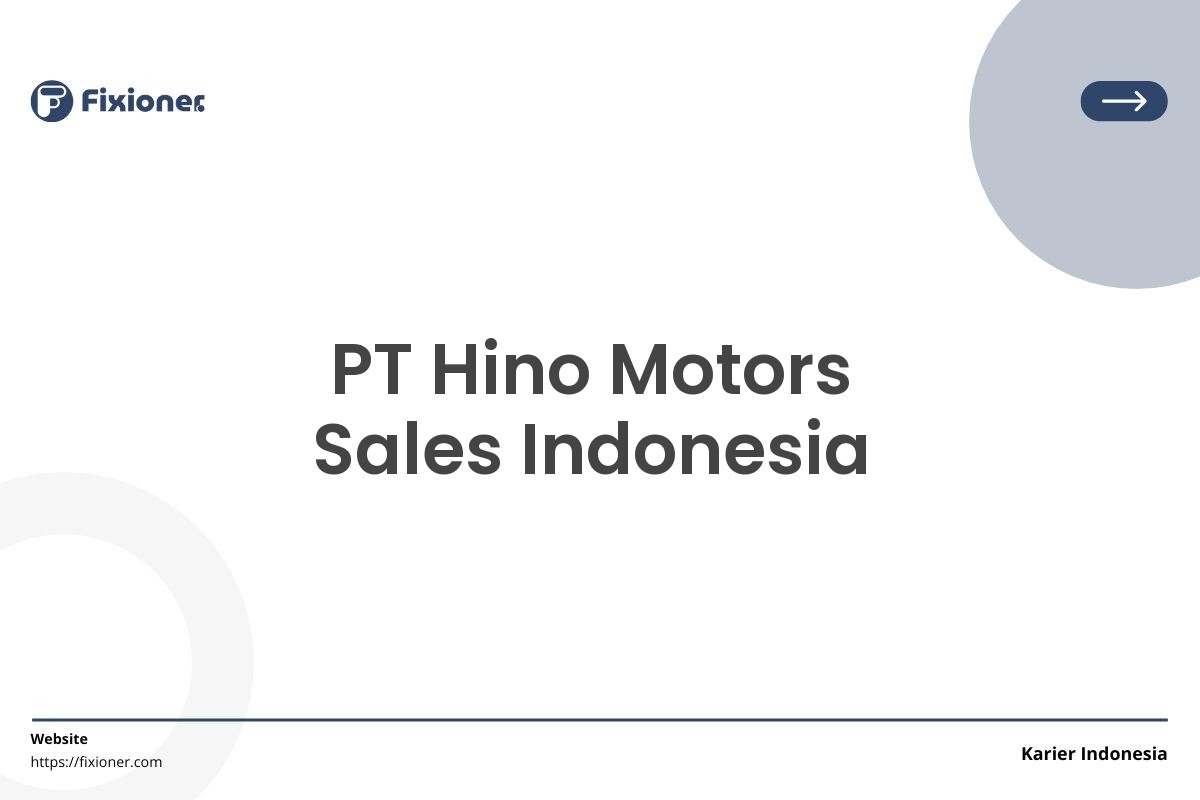 PT Hino Motors Sales Indonesia