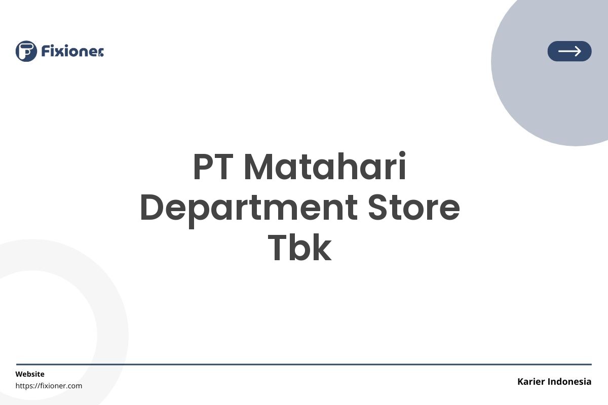 PT Matahari Department Store Tbk