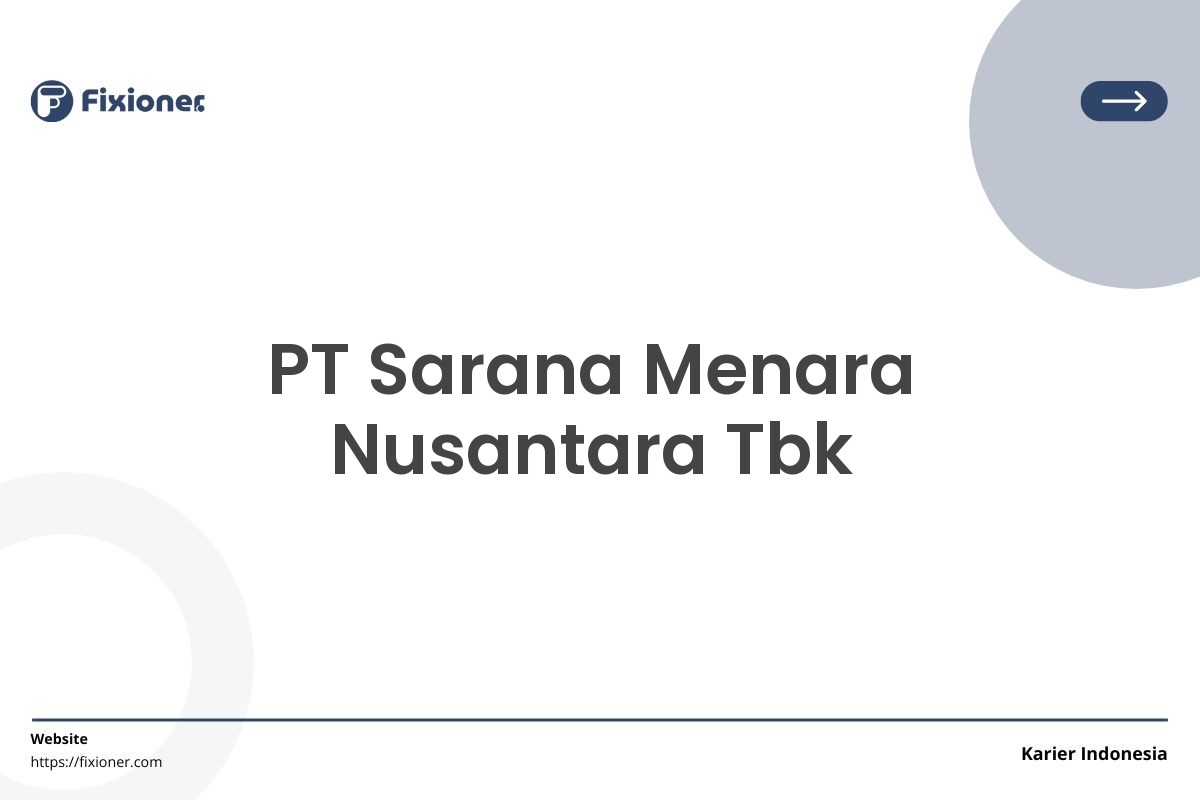 PT Sarana Menara Nusantara Tbk