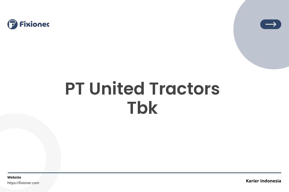 PT United Tractors Tbk