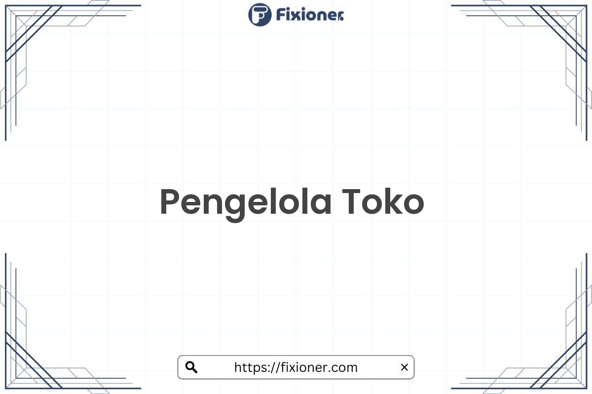 Pengelola Toko