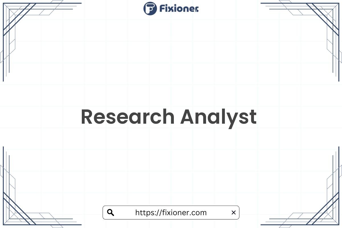 Research Analyst