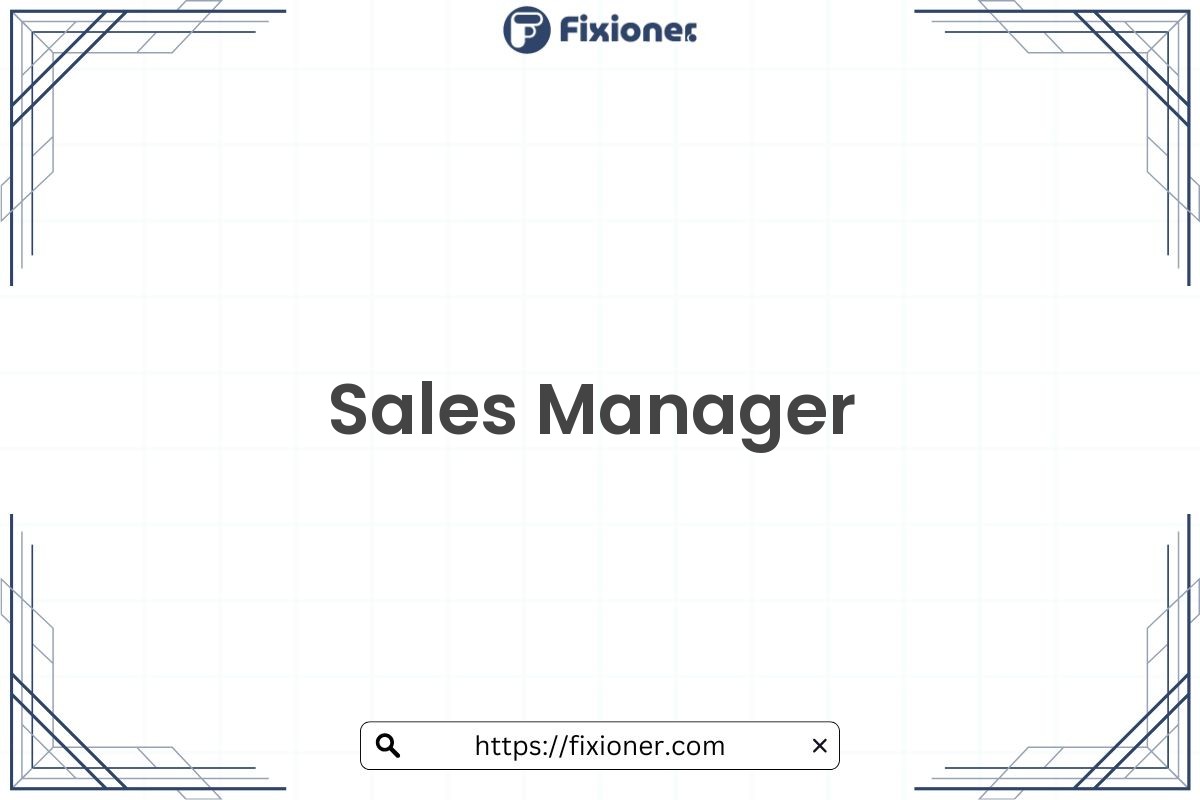 Sales Manager