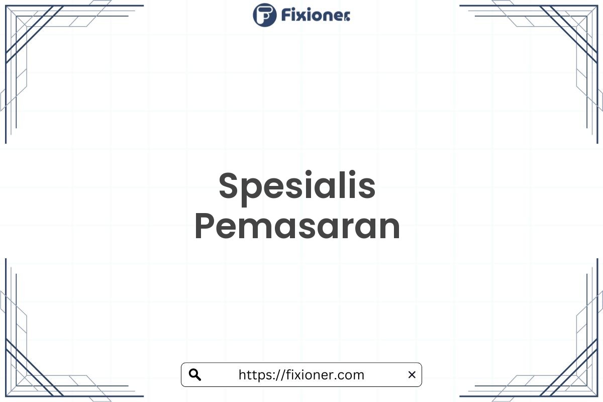 Spesialis Pemasaran