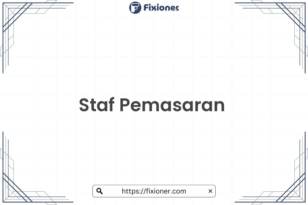 Staf Pemasaran