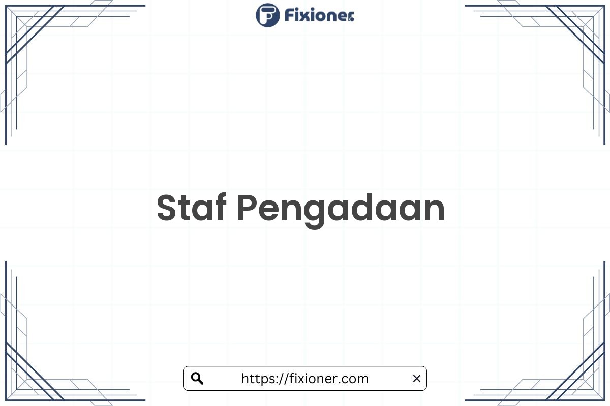 Staf Pengadaan