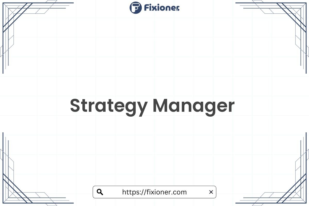 Strategy Manager