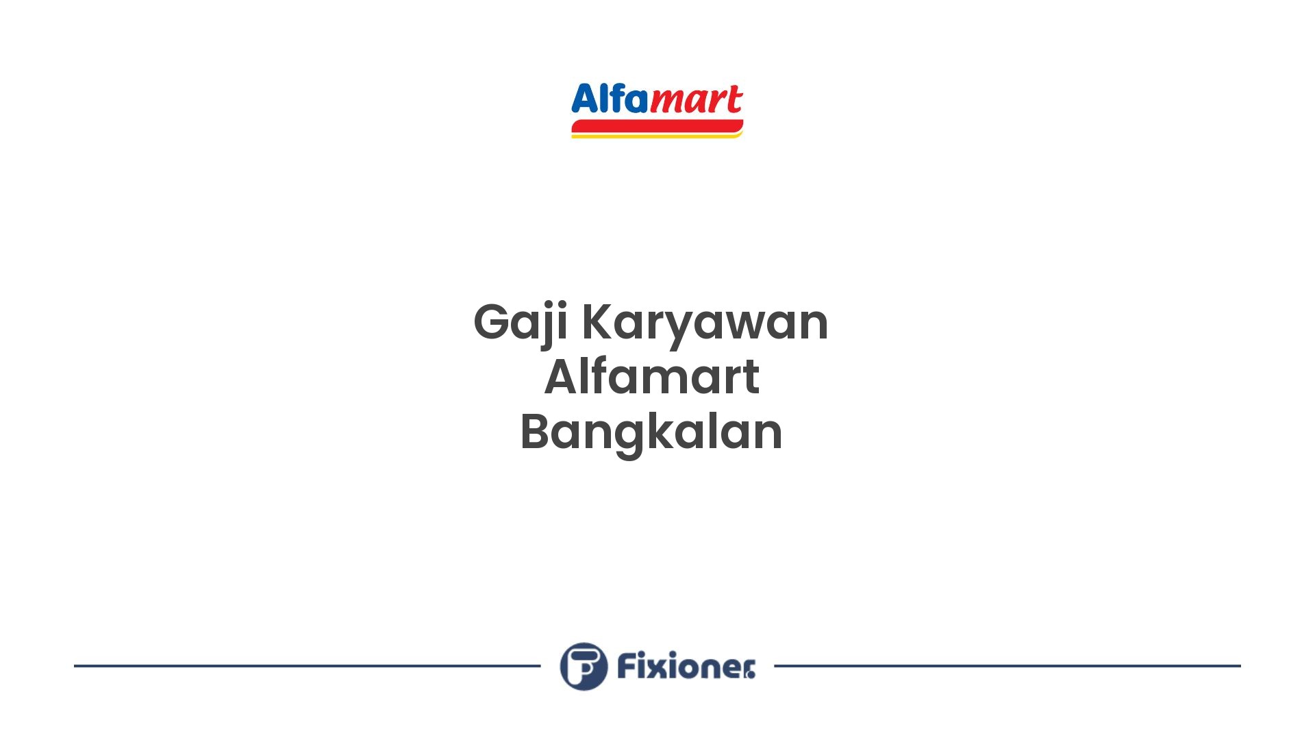 Gaji Karyawan Alfamart Bangkalan