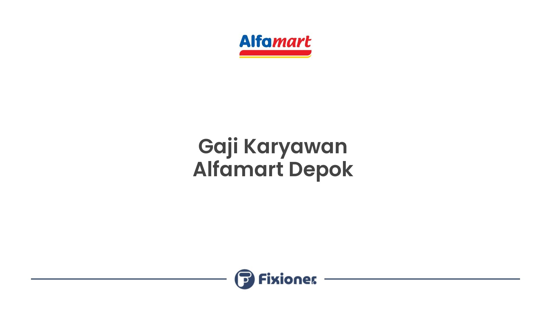 Gaji Karyawan Alfamart Depok