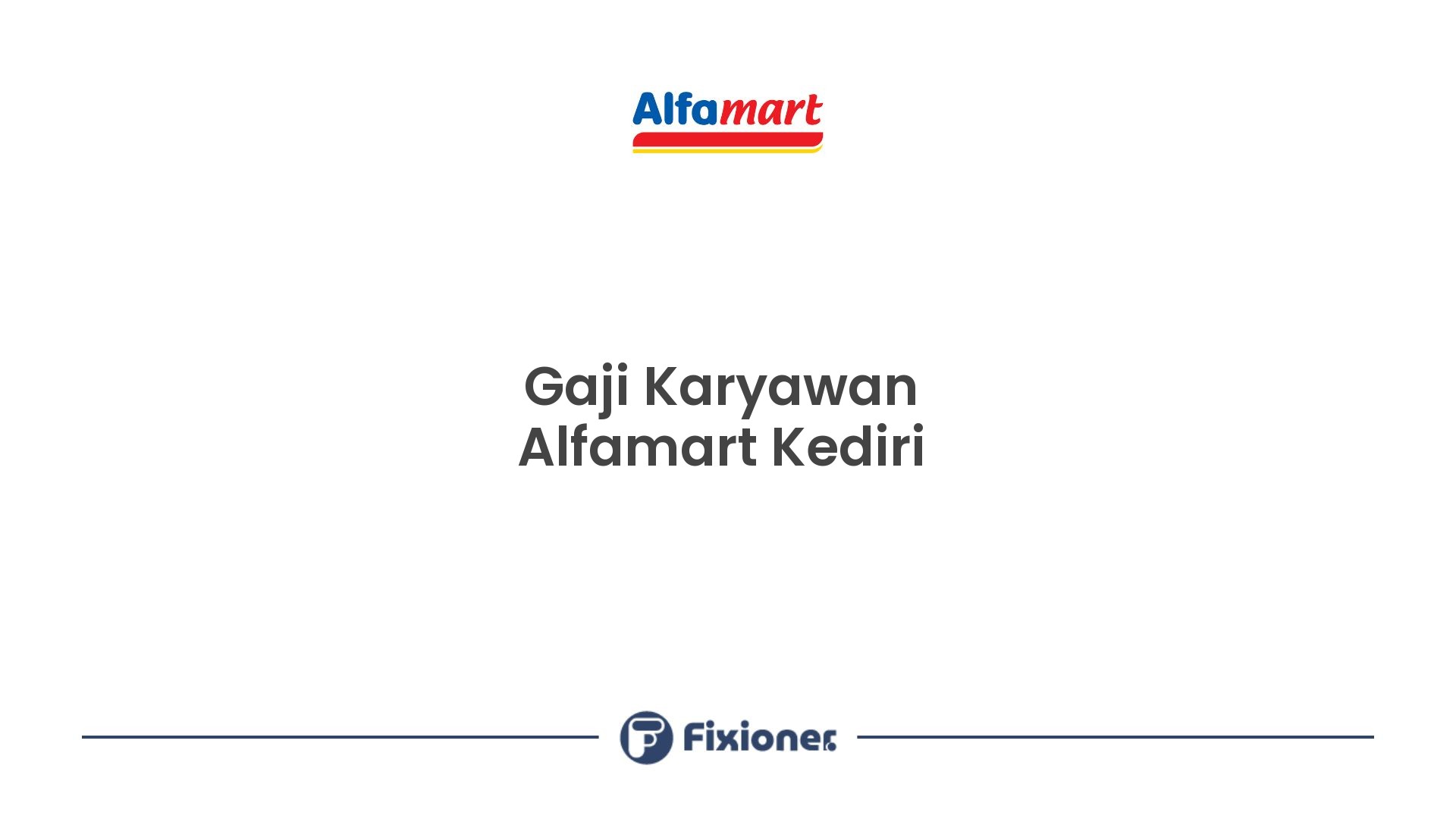 Gaji Karyawan Alfamart Kediri