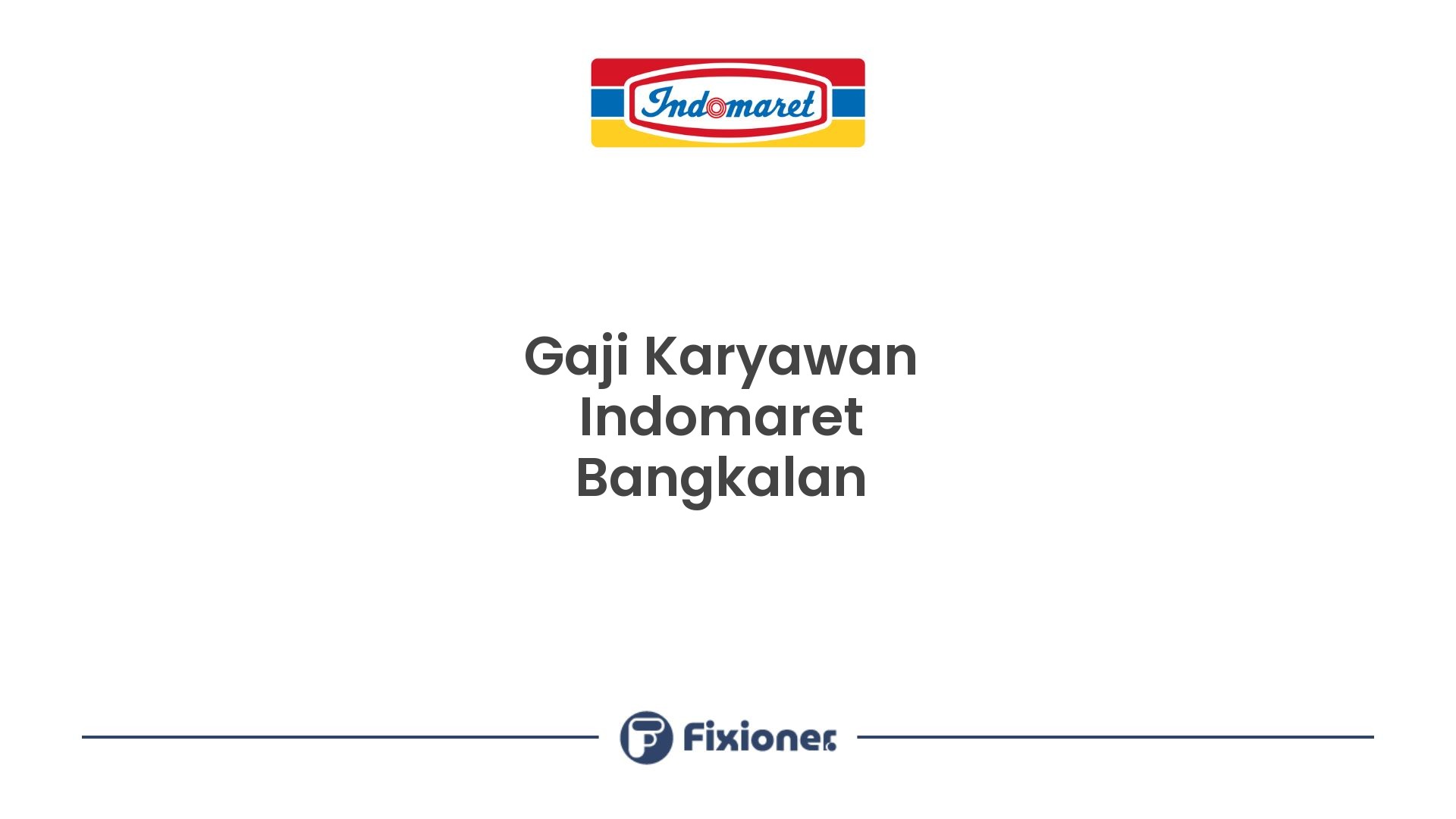 Gaji Karyawan Indomaret Bangkalan