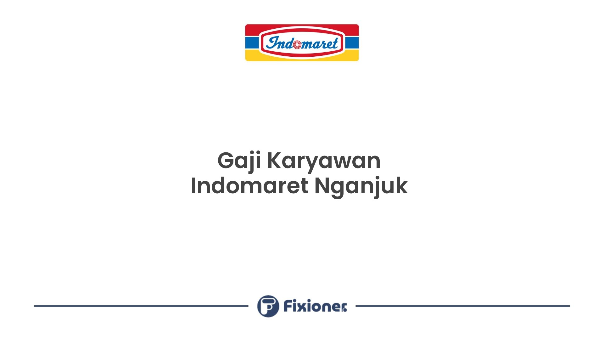 Gaji Karyawan Indomaret Nganjuk