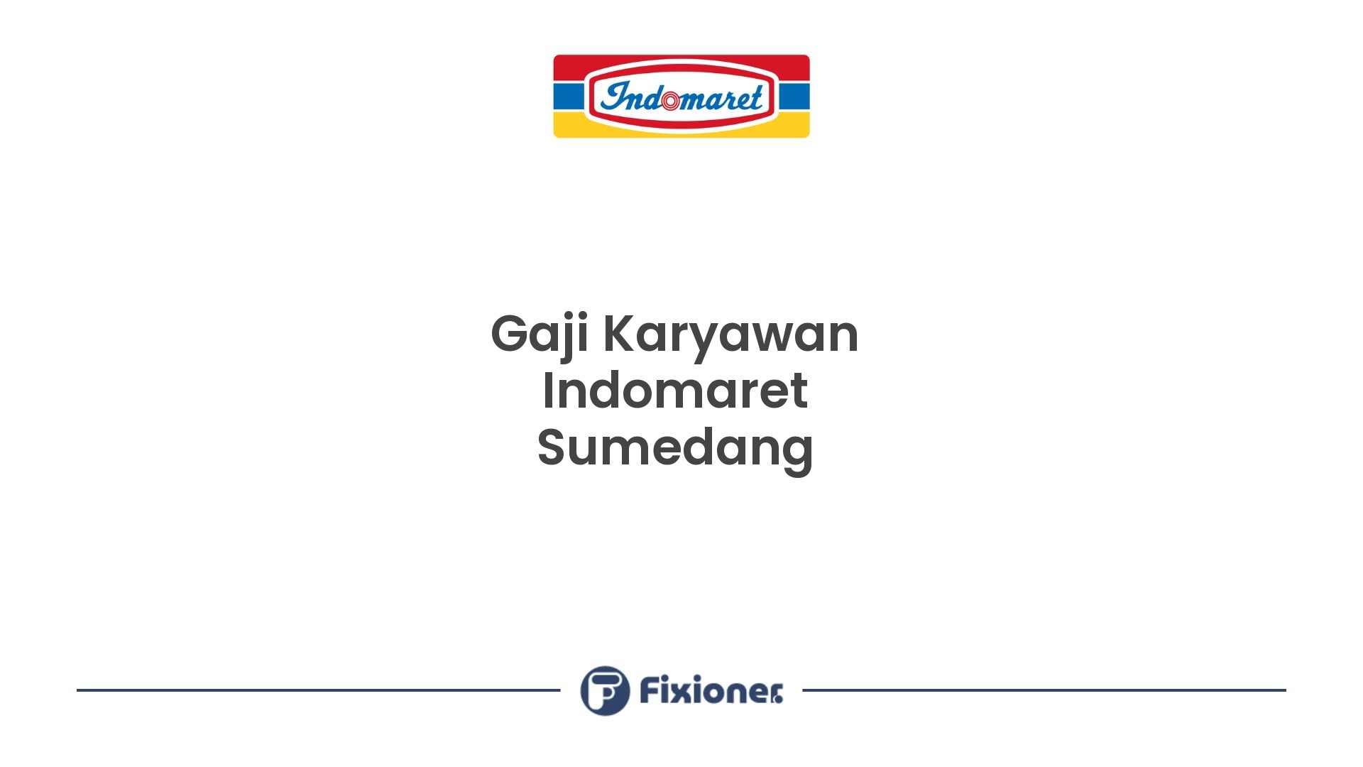 Gaji Karyawan Indomaret Sumedang
